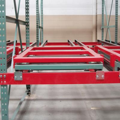 China Suitable for out back good quality warehouse steel push pallet racking system for storage for sale