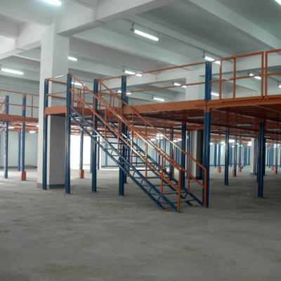 China Corrosion Protection Steel Structure Mezzanine Deck Floor Racks For Offices for sale