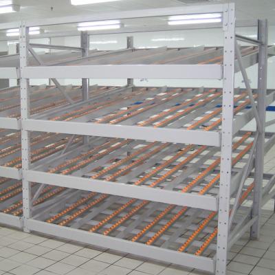 China Corrosion Protection Roller Track Flow Rack For Pipe Lean Rack Storage for sale