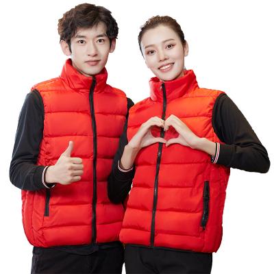 China Anti-pilling Men's Winter Vest Jacket Stand Collar Sleeveless Cotton Down Cotton Vest for sale