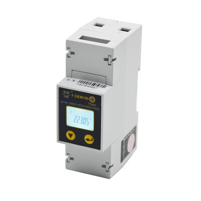 China Four-Faith F-DEM100 DIN Rail Single Phase Power Energy Meter F-DEM100 for sale