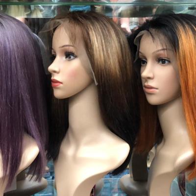 China Real Human Hair Straight Women Wig, 34 Inch Temple Full Lace Raw Indian Hair Wig, Indian Hair Full Lace Curly Straight Front Wig for sale