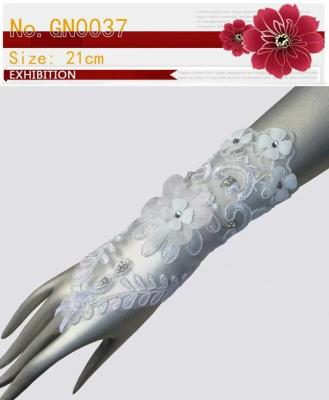 China Floral ELBOW Lace Women Wrist Length Mittens Accessories For Wedding for sale