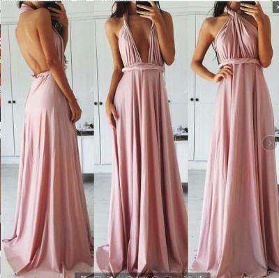 China Anti-Static Ties Bodice Sister Dress Two Dresses Lilac Multiway Bridesmaid Dresses for sale