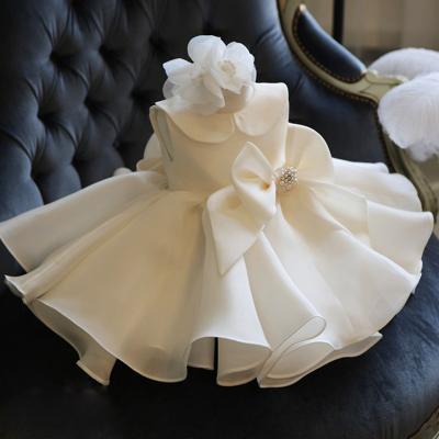 China Short Satin Girl's Duchess Dress Duchess Dress Flower Girl's Birthday Party Dress Wedding Dress Girl's Wear for sale