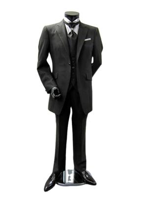 China 2018 Anti-Shrink Customized Black Formal Suit Tuxedo For 4 Pieces-Coat+Pants+Vest+Necktie Suit For Men for sale