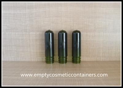 China Dark Green Water Bottle Preforms Neck Size 24mm For Cosmetic Bottle for sale