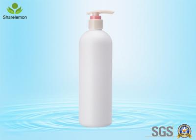 China 450ml White Cylindrical Plastic Containers / Pe Plastic Bottle For Hotel Shampoo for sale