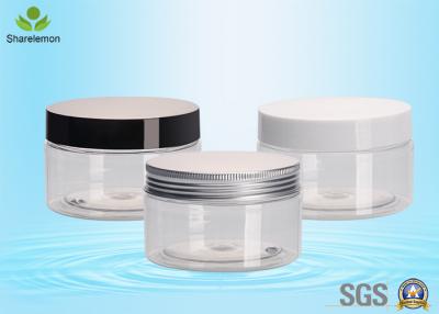 China 200ml 26g Transparent Plastic Cosmetic Cream Jars with PP Caps for sale