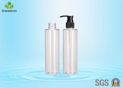 China Flat Shape 180ml PET Plastic Cosmetic Packing Bottle With Custom Color for sale