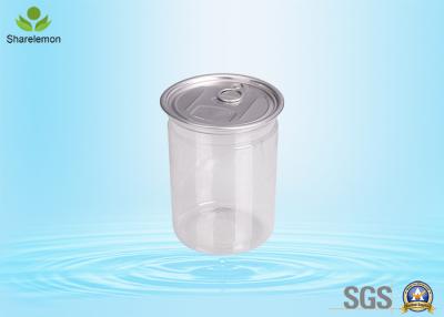 China 570ml Canned Aluminum Lid Plastic Ring Pull Jar for Snack Containers for sale