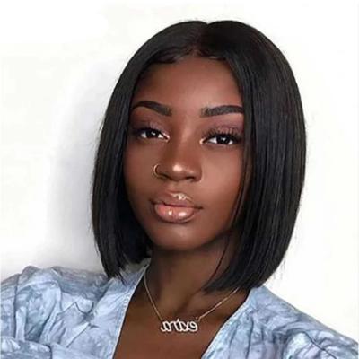 China Natural Black Female High Temperature Silk Bob Wig Depuy Synthes Tfnadvanced Chemical Fiber Lace Front Silky Straight Wave Colored Bob Wig for sale