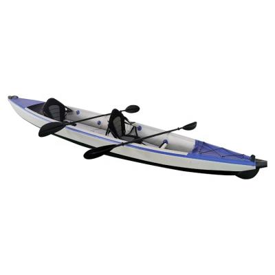 China GeeTone Rowing Boat Kayak Double Layer PVC Drop Stitch PVC 2 Person Tandem Inflatable Kayak Fishing Drop Stitch Kayak for sale