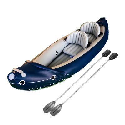 China Traveling PVC Boat PVC Tandem Inflatable Kayak K1 K2 1Person 2Person Customize Design Non Drop Stitch 0.5mm 0.7mm CE BSCI Approved Factory for sale