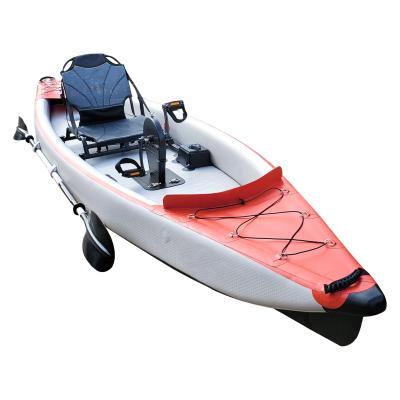 China Fishing GeeTone PVC Boat 2 Person Fishing Inflatable Canoe Rowing Boat Paddle Fishing Kayak Inflatable Kayak Set With Fishing Rod Weihai for sale