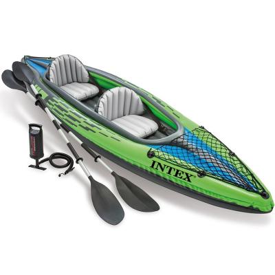 China Kayak Touring Racing Kayak INTEX Challenger K2 Kayak 2 Person 68306NP/CC In Stock Ready To Ship With Paddle Pump Inflatable Canoe for sale