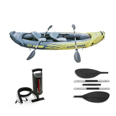 China Fishing Factory Wholesale Professional Canoe Sit On Inflatable Fishing Kayak Rowing Fishing Manufacturers for sale