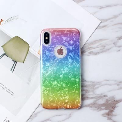 China TPU Factory Sale Stock Cell Phone Case 3 In 1 Glossy Shell Phone Case For Iphone X for sale