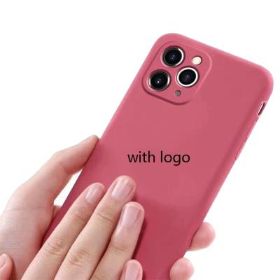 China 2020 shockproof custom silicon cases for iphone 11 gel silicone case funda rubber liquid silicona for sale