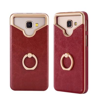 China Silicon Online Market Sticker Ring Holder Universal Silicone Phone Leather Case For Cell Phones for sale