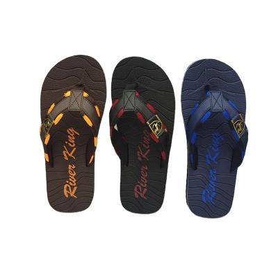 China Fashion trend newcomer 2022 summer custom design high quality mens flip flops beach shoes flat sandals for men for sale