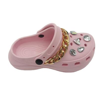 China 2022 high quality new arrival light children light up garden shoes shape trend sandals slides for girls for sale