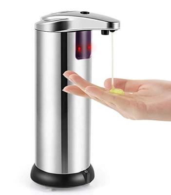 China Foam Soap Dispenser Battery Power No Touch Automatische Refillable Gel Hand Sanitizer Dispenser 250ml for sale