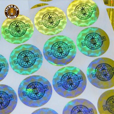 China 2021 Hot Sale 3D Hologram Sticker Waterproof Custom Transparent Holographic Label For Packaging for sale