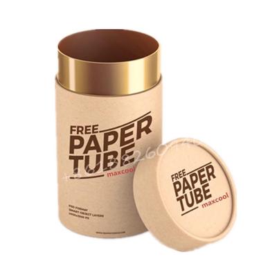 China Handmade Kraft Paper Boxes Round Round Package Box Special Packaging Cardboard Cylinder Box With Lid for sale