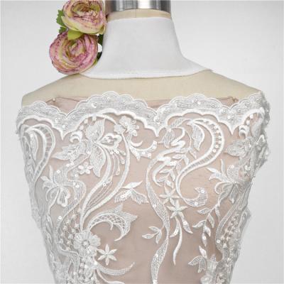 China Elegant Style Sweet Design Rayon&Nylon Crochet Floral Embroidery Lace Trim For Women for sale