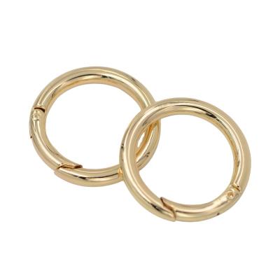 China Factory Eco-friendly Hot Selling Zinc Alloy Round Metal Ring Bag Accessories 20mm 25mm 30mm 35mm 40mm O Ring Metal Bag Accessories for sale