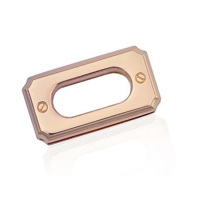 China Other simple design light gold rectangular metal eyelets for handbag for sale