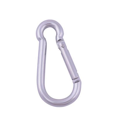 China Reasonable Wholesale Aluminum Alloy D-Shaped Squash Factory Kettle Buckle Backpack Main Chain Buckle for sale