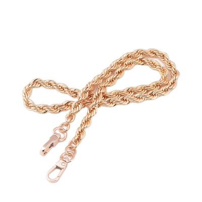 China Factory Direct High Quality Copper Zinc Alloy Gold Metal Handle Belt Metal Handbag Chain Accessories Light Environmentally Friendly for sale