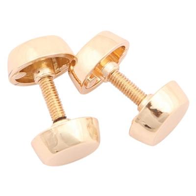 China 2021 factory wholesale eco-friendly gold table lamp shape metal screw rivet for bag for sale