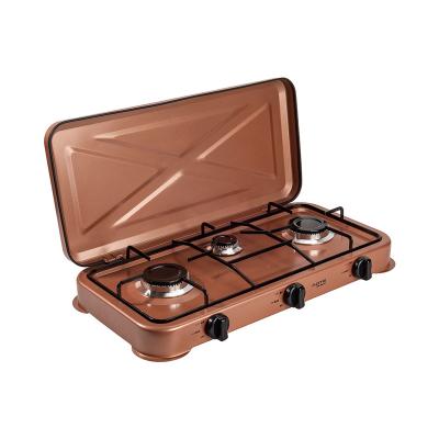 China Household Convenient Three-Burner Cooker Kitchen Hotel Restaurant Portable Outdoor Industrial Gas Stove for sale