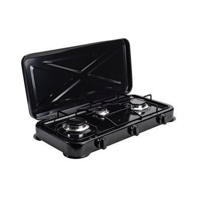 China Hotel Hot Sale Durable Outdoor Mini 3 Function Table Top Kitchen Appliances Multi Burner Gas Stove for sale