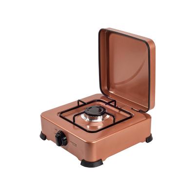 China Hotel Restaurant Household Stainless Steel 1 Burner Portable Industrial Portable Camping Gas Stove for sale