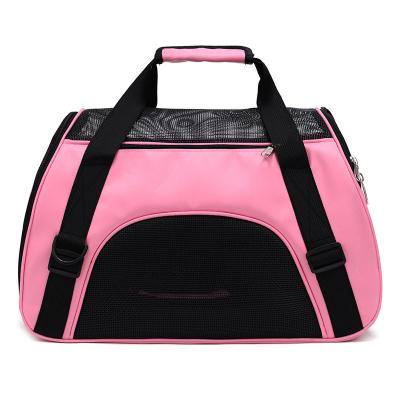 China Viable Shoulder Pet Bag Folding Dog Carrier Bags Cat Carrier Outgoing Travel Breathable Pets Shoulder Bag for sale