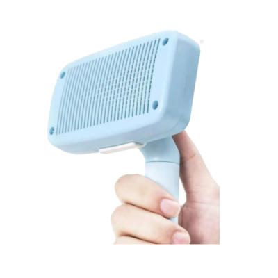 China Viable Price Suitable Hand Shaving Massage Comb Dog Hair Brush Self-Cleaning Pet Grooming Hair Removal Brush for sale