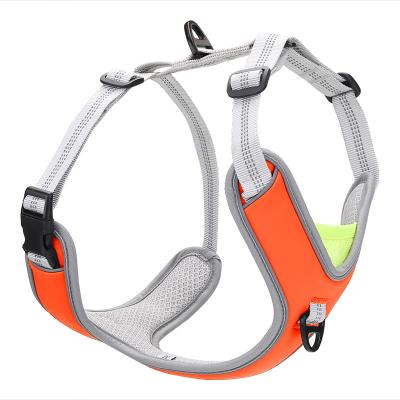 China Viable High Quality Adjustable Vest Forming Reflective Breathable Multi-Design Large Dog Harness for sale