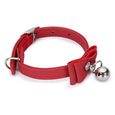 China New Viable Hot Selling Cute Bells Pet Bowknot Bells Collars Dog Collars Small Cat Collars for sale