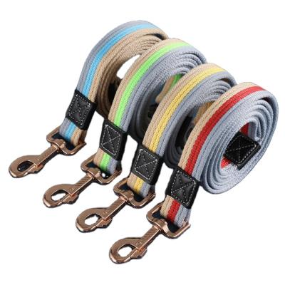 China Professional Lengthened And Thickened New Canvas Viable Dog Rope Traction Pet Leash for sale