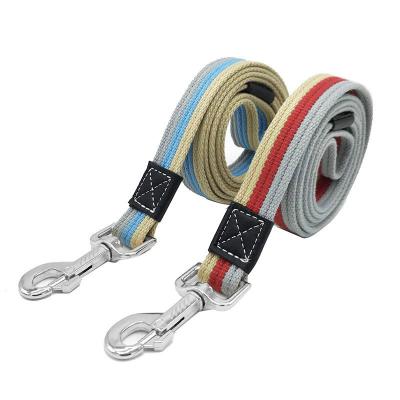 China Viable factory pet canvas direct pull rope lengthened and thickened dog training rope anti-bite dog walking rope for sale