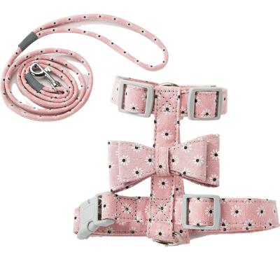 China Anti-Breakpoint Viable Traction Harness Adjustable Cat Pull Rope Fashion Cat Harness Rope for sale