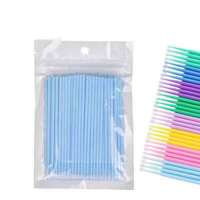 China Eco-friendly Disposable Micro Eyelash Extension Brush Applicator Disposable Micro Applicator for sale