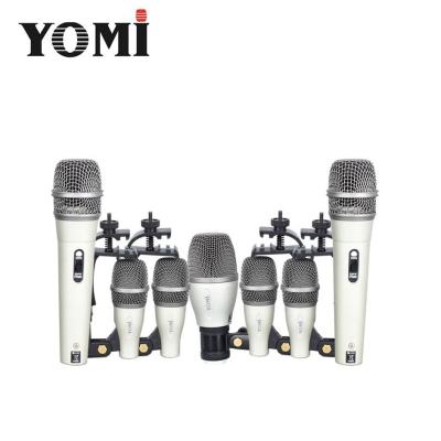 China Wholesale Perfect Sound Microphone Cable Drum Set Mic Amp 98 Kit Aluminum Case for sale