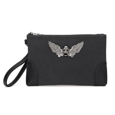 China Wholesale Fashionable New Portable Handbag Personality Clutch Envelope Bag Skull Purse Wallet Clutch for sale