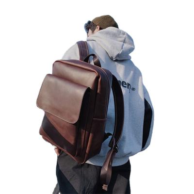 China New computer backpack fashion retro Korean wholesale waterproof casual bag travel students backpack bag for sale