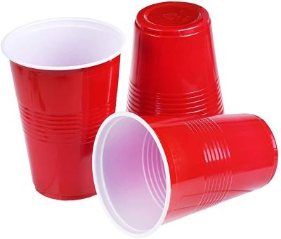 China 18oz Party Moisture Proof Disposable Plastic Cups, 200 Count, Red for sale